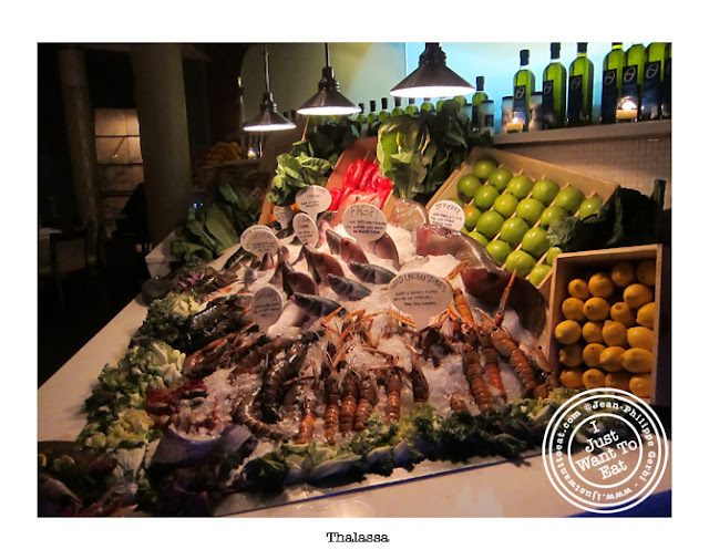 Image of Fish display at Thalassa Greek Restaurant in Tribeca, NYC, New York