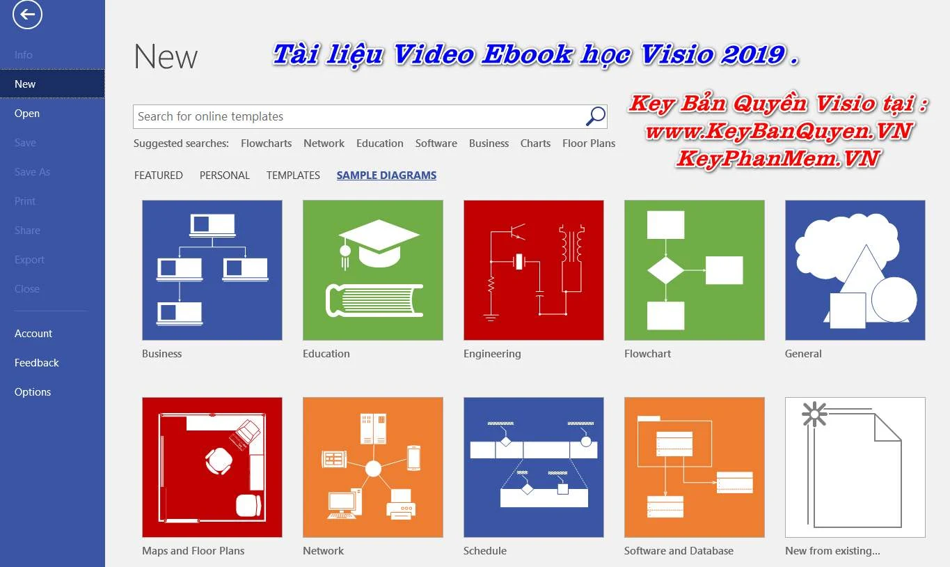 Tài liệu Video và Ebook học Visio 2019 .