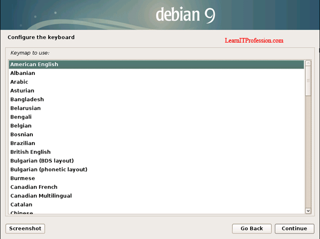 installation of debian 9 with lvm