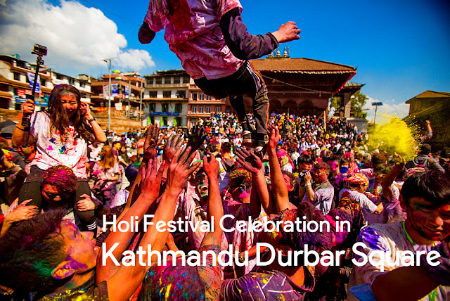 Holi Festival at Kathmandu Durbar Square