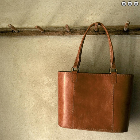 Nkuku Savannah Leather Shopper