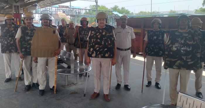faridabad-police-alert-on-bharat-bandh