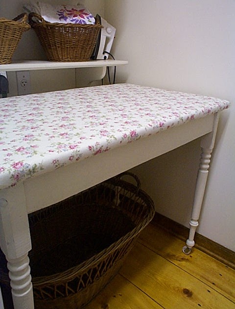 homespun living: ironing/folding table recover