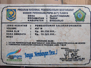 Prasasti Marmer PNPM Kec.Tarik Sidoarjo