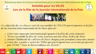  Pour vous inscrire aux Classes Interactives de la Journée Internationale de la Paix, cliquez ici