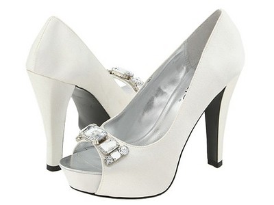 Diamond White Wedding Shoes on Wedding Addict  Cinderella White Wedding Shoes