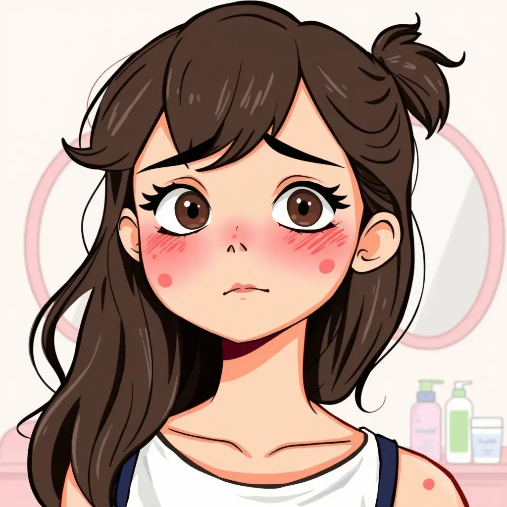 사춘기-여드름-일러스트-이미지