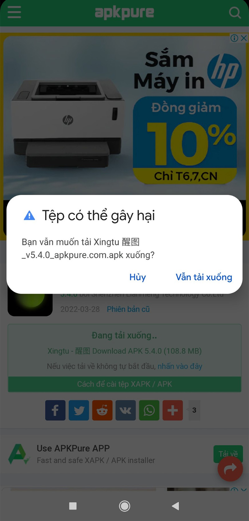 Cách cài đặt Xingtu app trên điện thoại Android chi tiết b