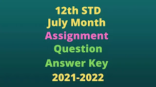 12th July Month Assignment Answer key