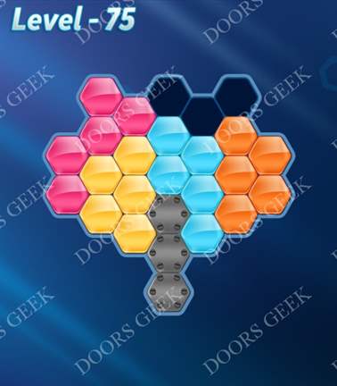 Block! Hexa Puzzle [Novice] Level 75 Solution, Cheats, Walkthrough for android, iphone, ipad, ipod