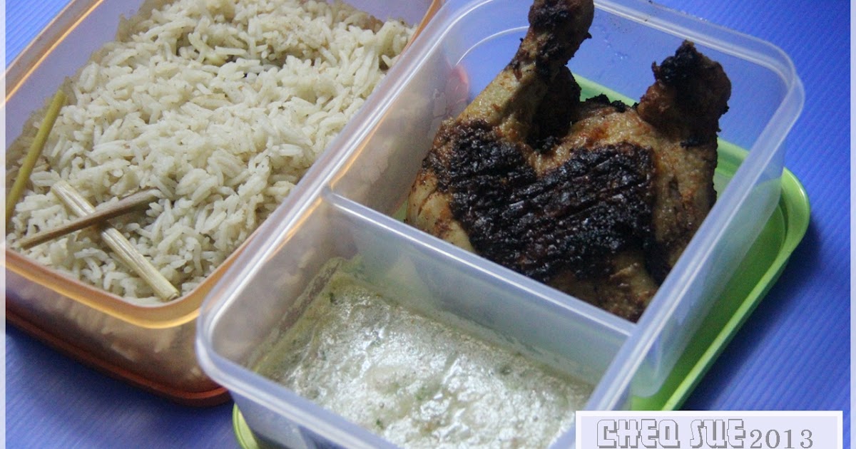 Bara: Nasi Serai, Ayam BBQ Segera & Sos Mudah