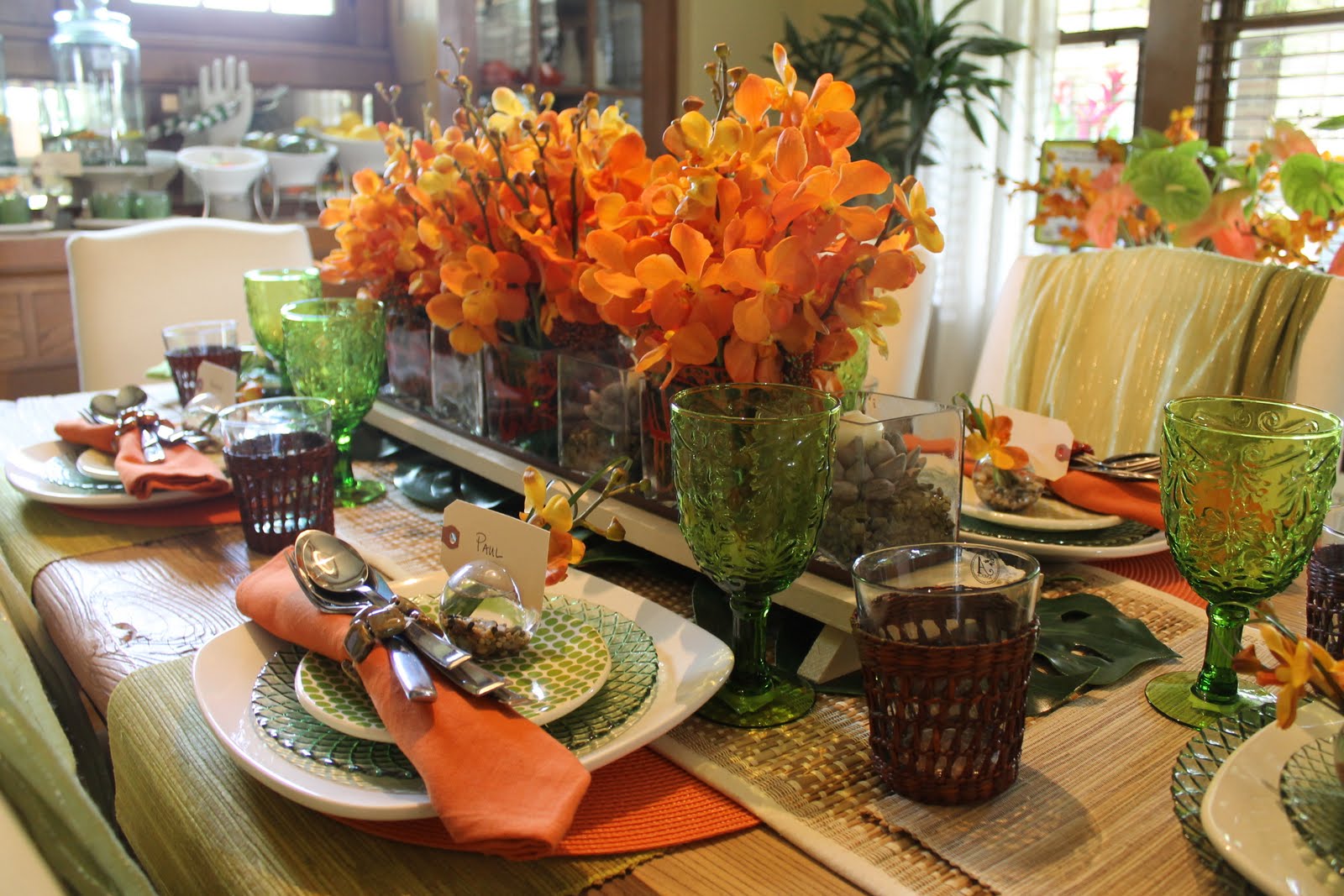 50 s style wedding tabledecor