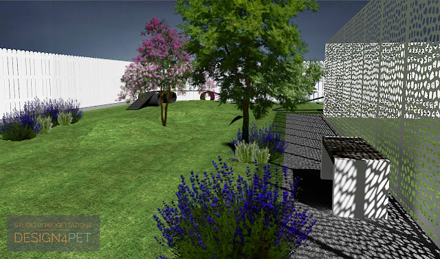 Design4Pet_progetto giardino per cani fobici_