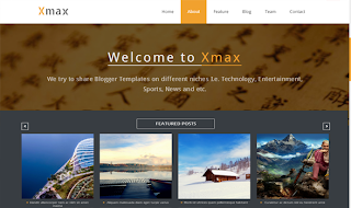 Xmax one page portfolio blogger template is ideal for showcasing 
