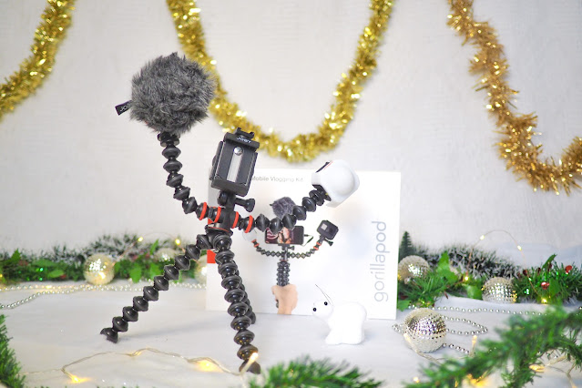 JOBY Mobile Vlogging Tripod, Mic and Light Kit - Christmas gifts for travel lovers