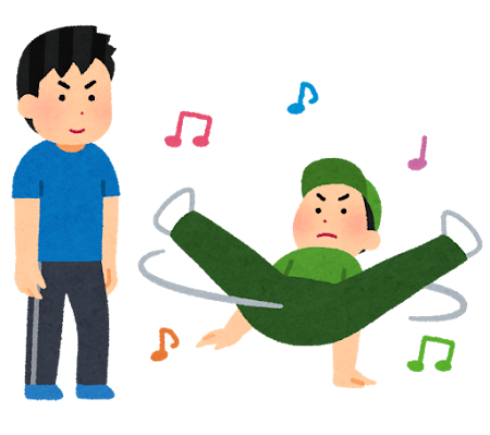 ダンスバトルのイラスト