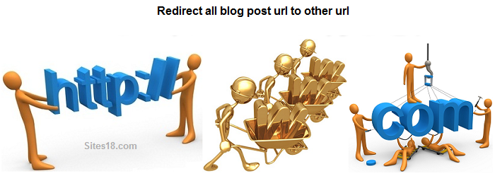 Redirect all blog post url to other url