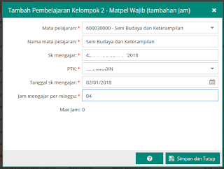 Jam Wajib Tambahan Max 4 Jam