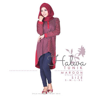 Tunik Halwa , Baju Muslim Atasan by Sylla Hijab