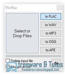 FlicFlac Audio Converter : un logiciel portable minimaliste pour convertir ses fichiers audio