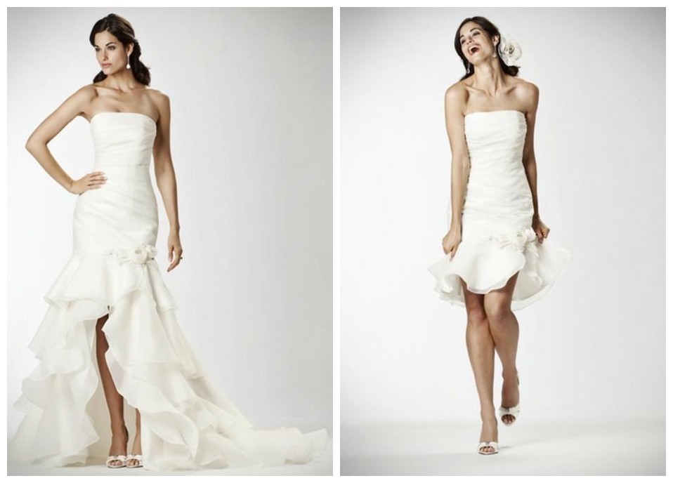 Simple 2 in 1 Wedding Dresses