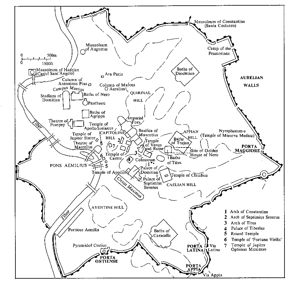Ancient Rome Map Ancient Rome Map