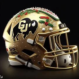 Colorado Buffaloes Christmas Helmets