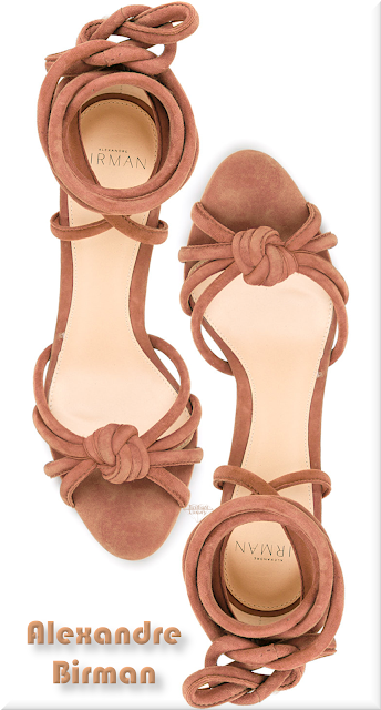 ♦Alexandre Birman brown Lanna ankle-wrap sandals #alexandrebirman #shoes #brown #pantone #brilliantluxury