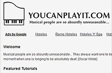 Aprender a tocar el piano con Youcanplayit.com