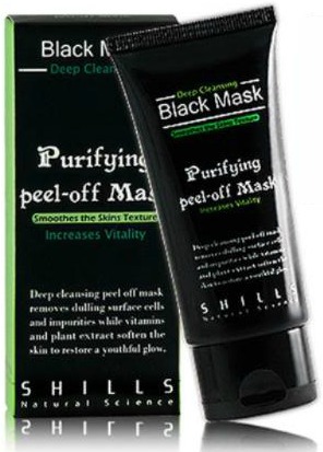 Black skin mask for blackheads