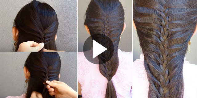 Learn - How To Create Mermaid Braid Hairstyle, See Tutorial