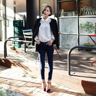 Phương pháp mix giày nổi bật với quần jeans