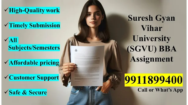 Suresh-Gyan-Vihar-University-(SGVU)-BBA-Assignment