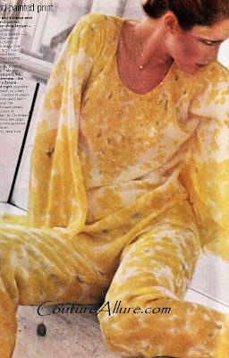 halston evening pyjama, 1975