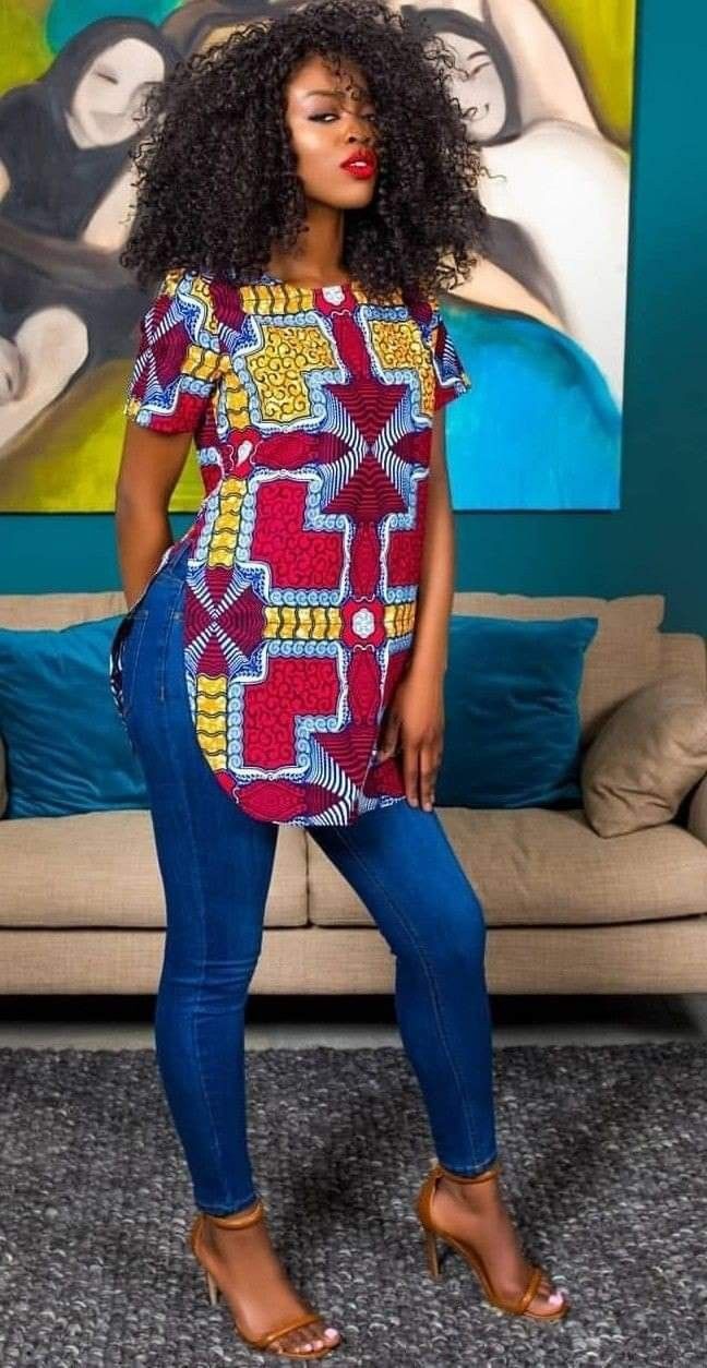 ankara trouser and top for ladies