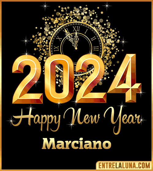 Happy New Year 2024 wishes gif Marciano