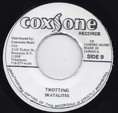 Coxsone Records ‎– Vinyl, 7", 45 RPM B side