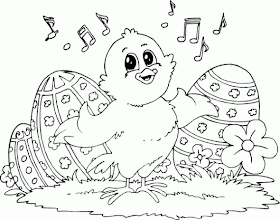 Cute Easter Coloring Pages 
