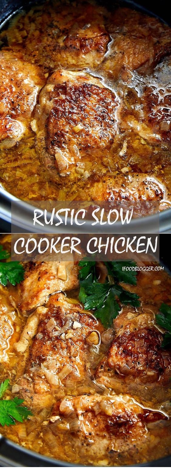 Rustic Slow Cooker Chicken