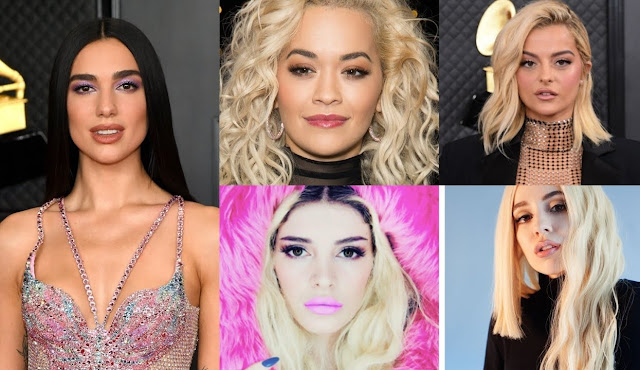 Cantante di fama mondiale di origine albanese: Dua Lipa, Rita Ora, Ava Max, Era Istrefi e Bebe Rexha