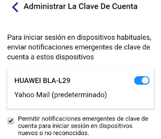 Conoce como activar o desactivar tu clave de cuenta Yahoo Mail 