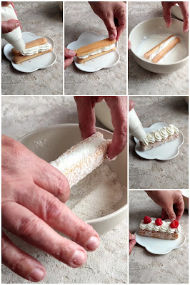 Gâteaux noix de coco et framboises; Recette facile, rapide et sans cuisson
