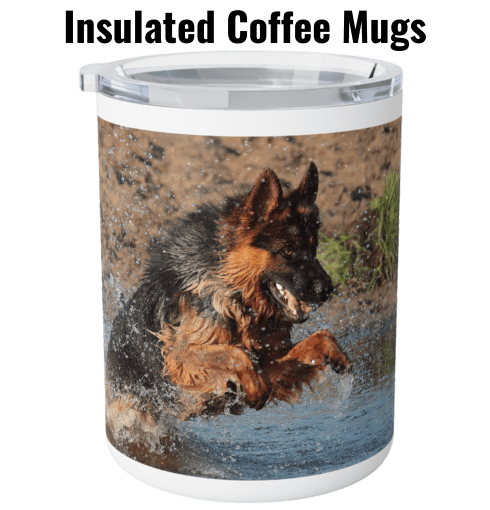 Personalized German Shepherd Insulated Coffee Mugs