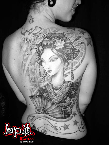 Japanese Geisha Tattoos On The