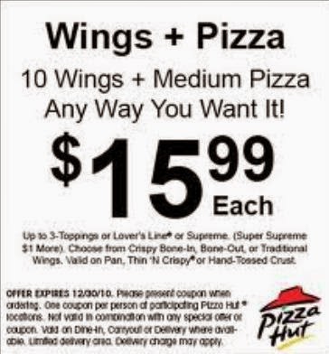 pizza hut coupons 2018