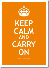 Keep Calm Laranja