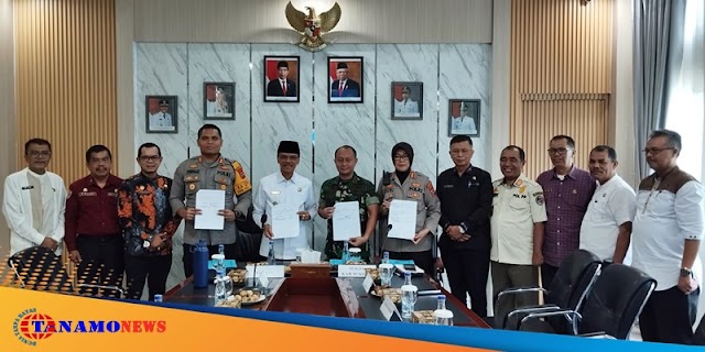 Pemkab Limapuluh Kota Lakukan Penandatanganan NPHD Pengamanan Pilkada 2024