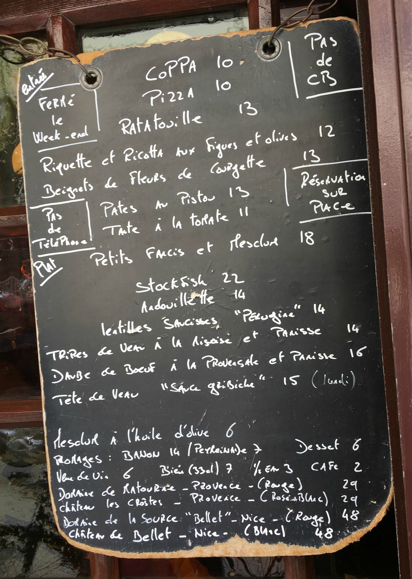 La Merenda menu