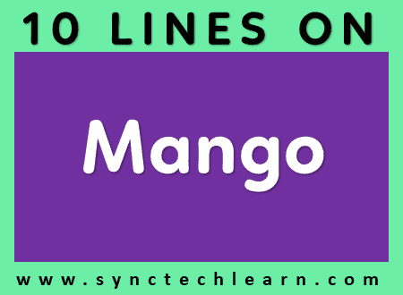 short essay on Mango