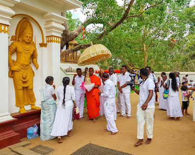 Anuradhapura, Bodhi Tree and monk